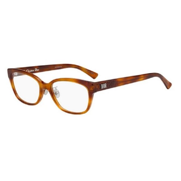 Dior DILADYO2F-SX7-53 Women's Sunglasses Light Havana frame Demo Lens BRAND NEW - Picture 1 of 5